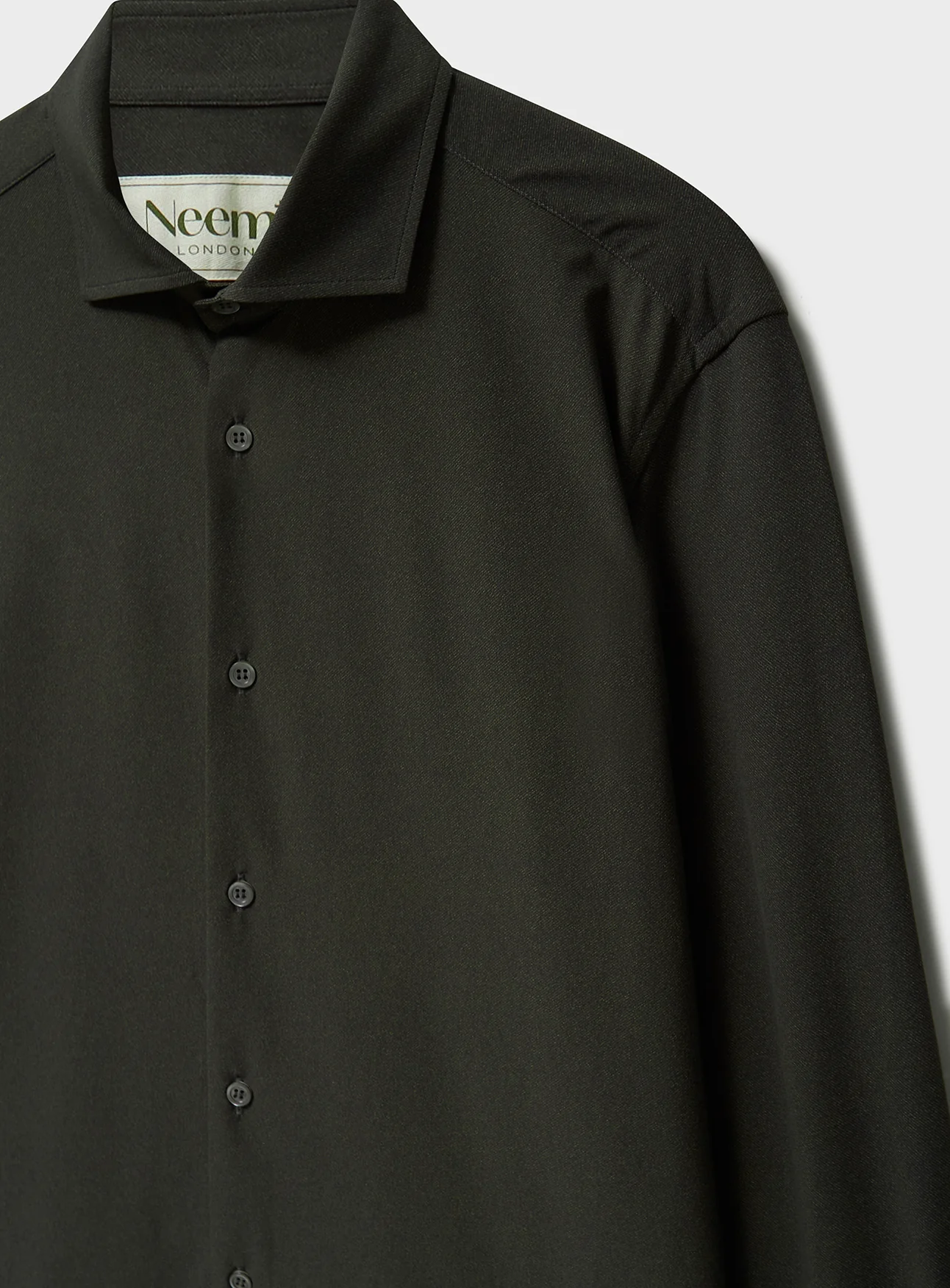 Recycled Italian Chocolate Cut Away Comfort Shirt - Image 3