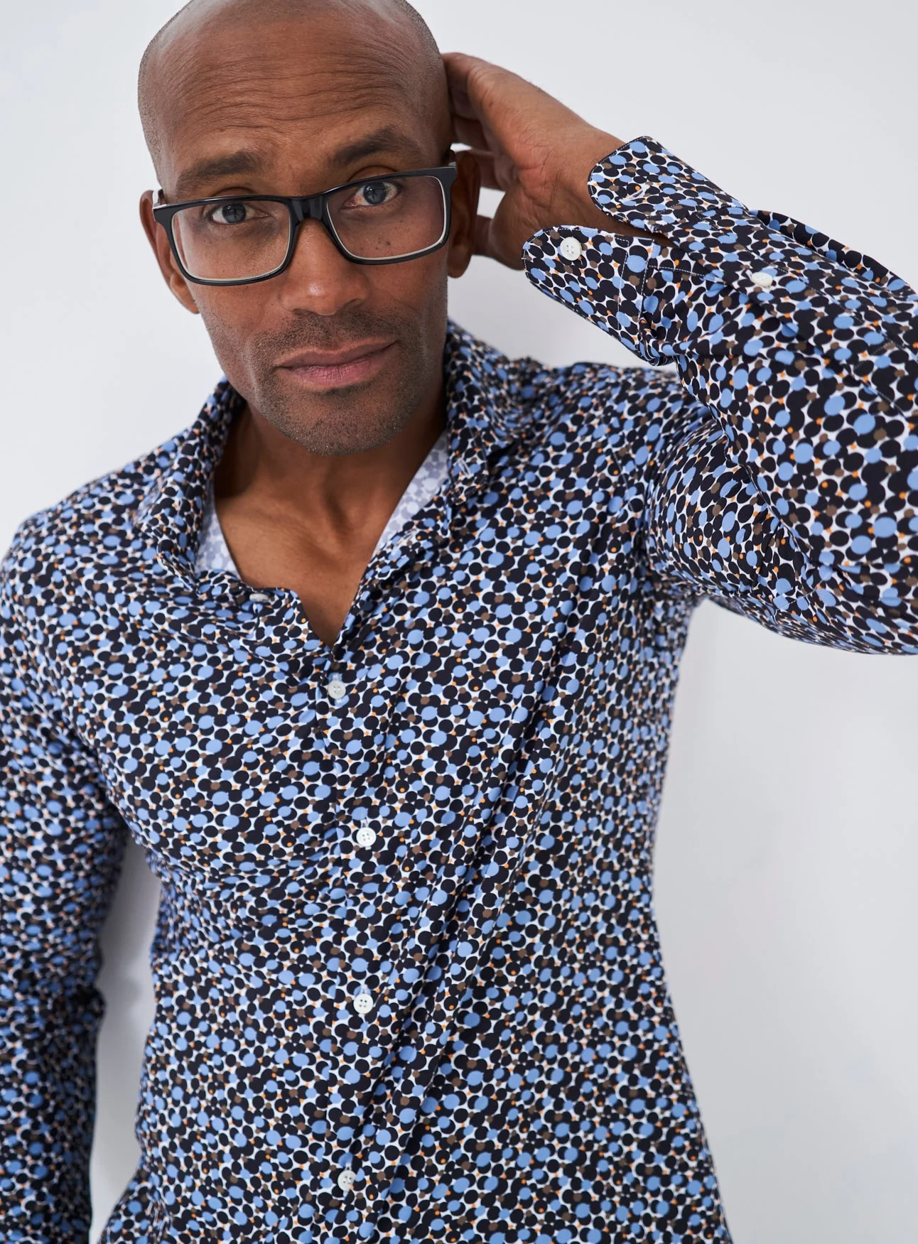 Recycled Multi Print Party Comfort Shirt - Image 3