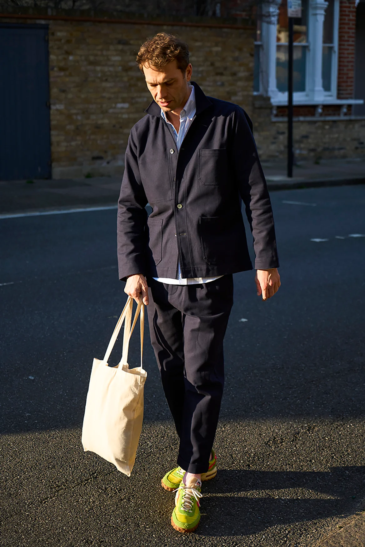 Recycled Twill Navy Chancery Cotton Suit - Image 3