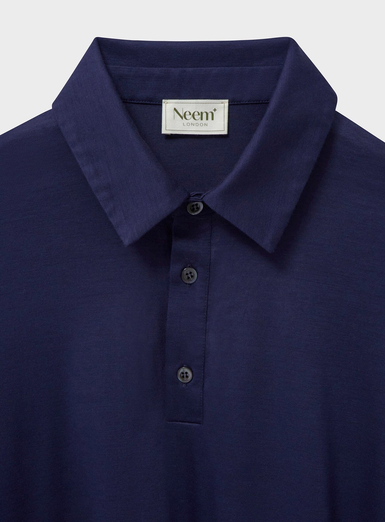 ZQ Merino Steel Blue Super 120s Stretch Polo - Image 3